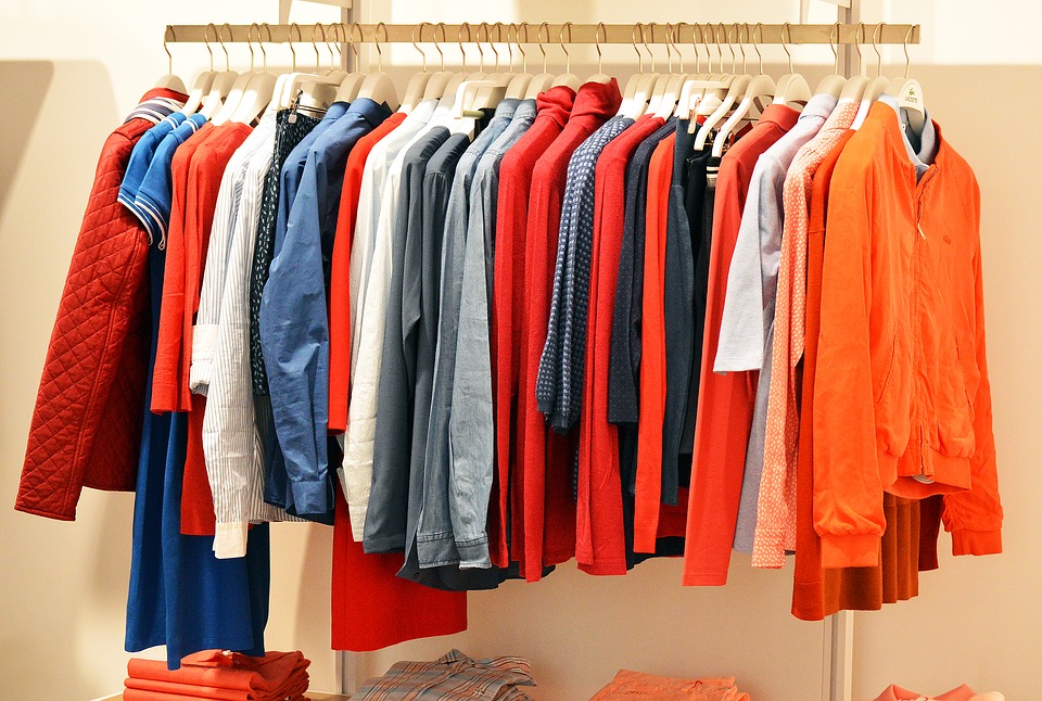 rack of clothing
